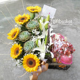 Floral Feast Fruit Basket