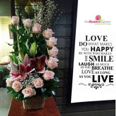 La Belle in Pink Flower Basket