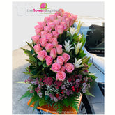 SWEETEST BLOOMS Flower Basket