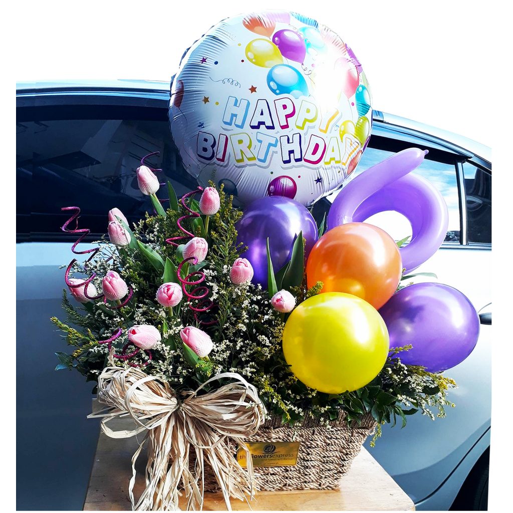 Tulips Flower Basket Gift Basket Philippines