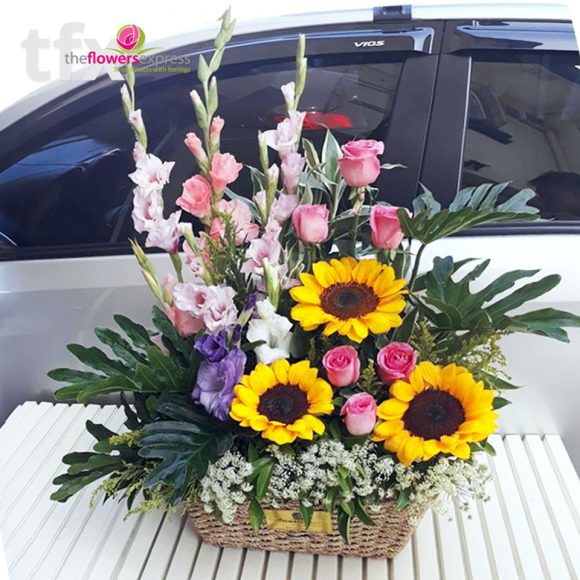 Ivy Flower Basket